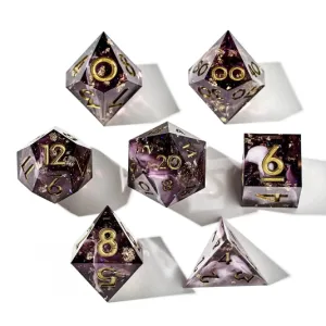 Orchid Dust 7-Piece Polyhedral Dice Set