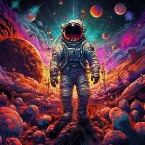 Galactic Groove Wooden Jigsaw Puzzle