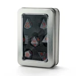 Black Glitter Dice