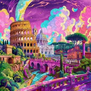 Roman Riddle Wooden Jigsaw Puzzle