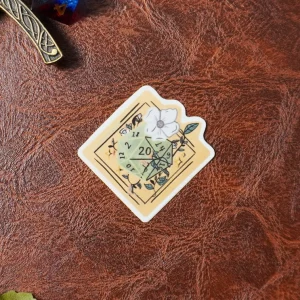 D20 Flower Sticker