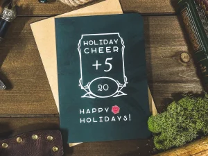 Holiday Cheer +5 Greeting Card