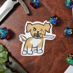 Ninja Dog Sticker