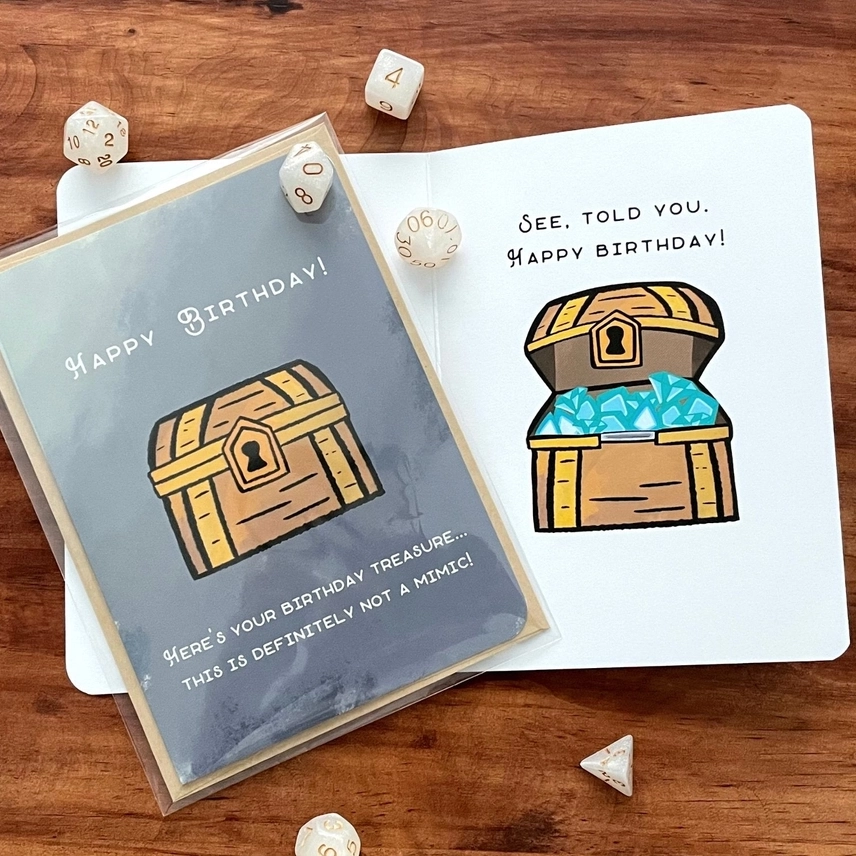 Not A Mimic Birthday Card