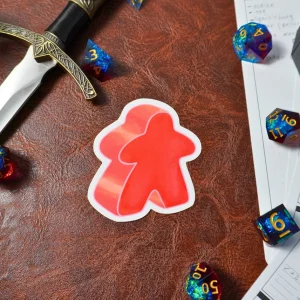 Red Meeple Sticker