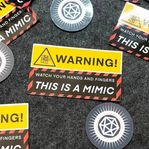 Warning! This Is A Mimic Sticker
