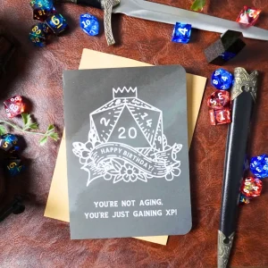 You're Not Aging XP D&D Birthday Card