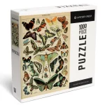 Vintage Bookplate Butterflies III Adolphe Millot Artwork Puzzle