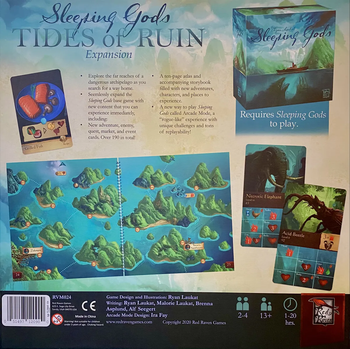 Sleeping Gods Tides of Ruin Organizer : foamcore