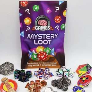 Epic Mystery Loot: Mini Metal RPG Set + Enamel Pin