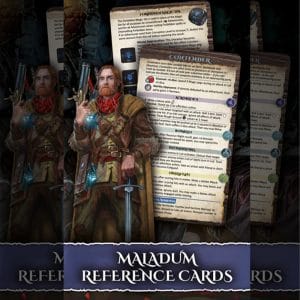 Maladum: Reference Cards