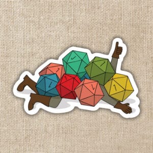 Nat 1 Avalanche Sticker - Dumb Ways To D&Die