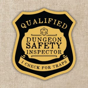 Dungeon Safety Inspector Sticker